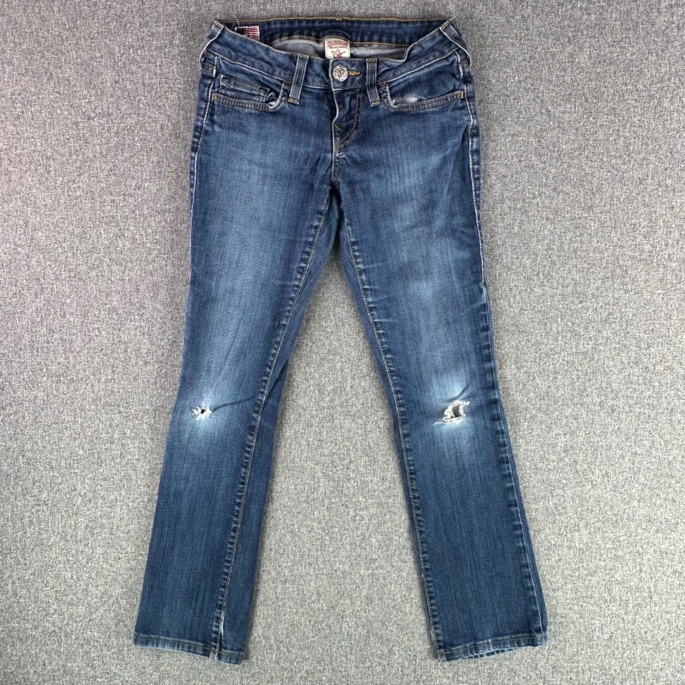 True Religion Jeans Women 26 Trisha WBF-K90L2S Straight Leg Made In USA